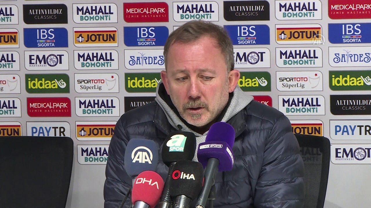 Göztepe-Aytemiz Alanyaspor maçınun ardından - Sergen Yalçın - İZMİR