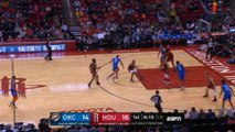 لقطة:كرة سلة: بول جورج يسجل 45 نقطة في فوز ثاندر على الروكيتس
