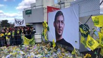 Homenaje a Emiliano Sala junto al estadio del Nantes