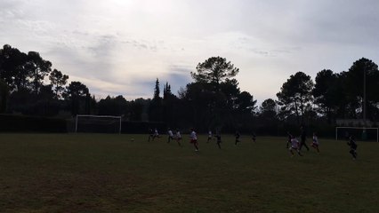 FAVD Les U11 à ROUSSILLON le 09 février 2019 But Hugo MICHEL