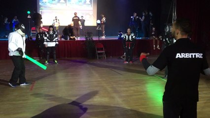 Tournoi de sabre laser à Beaumont-sur-Oise, le 10 février 2019.
