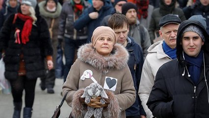 Mães indignadas desafiam Putin