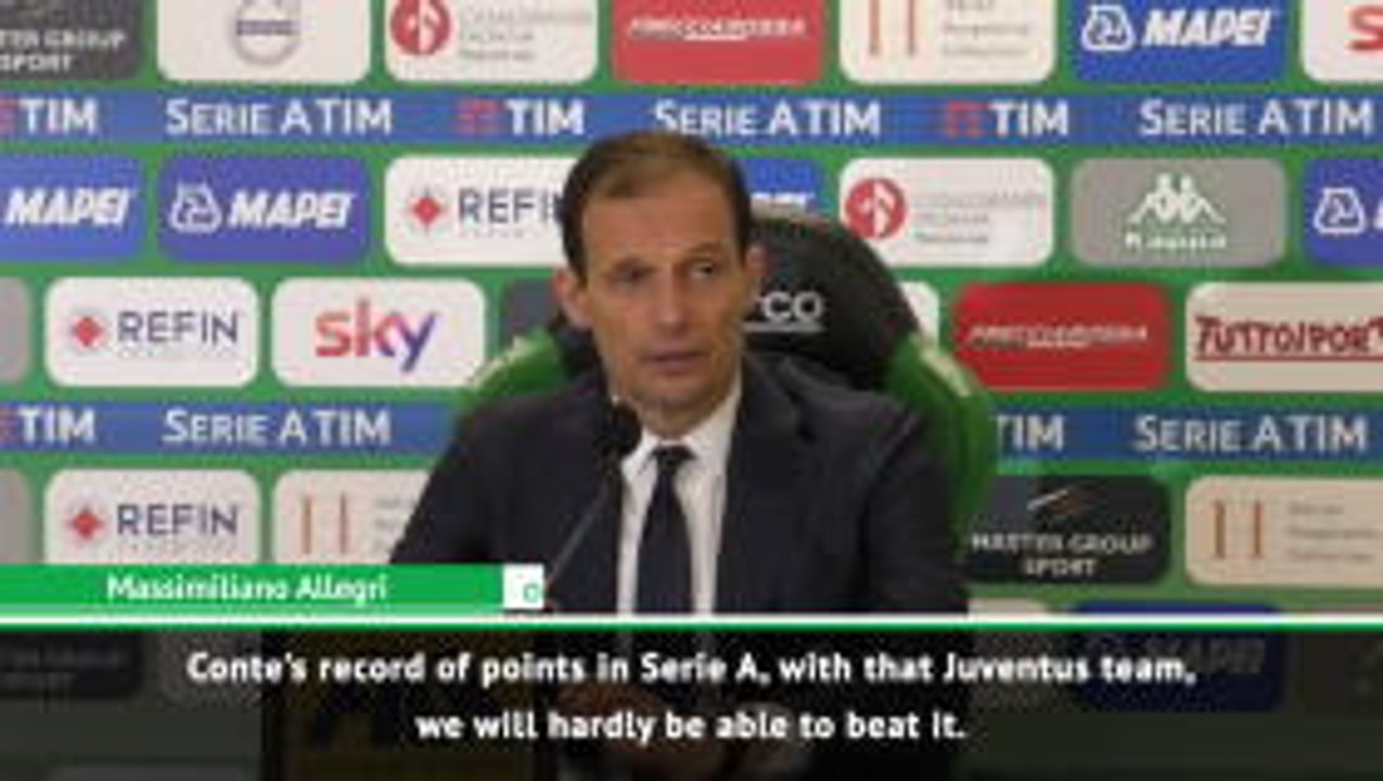 Allegri doubtful at beating Conte's record points haul