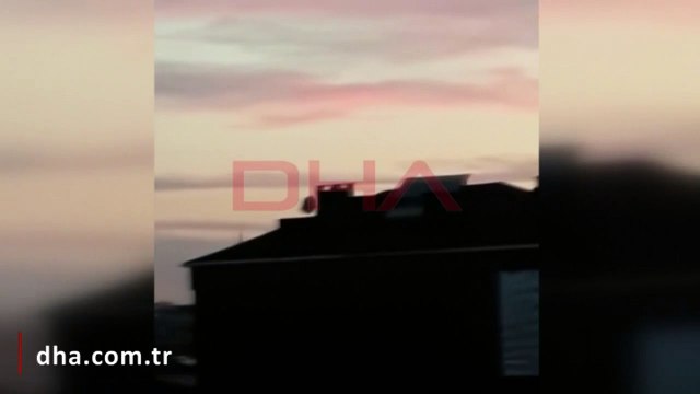 İstanbul'da helikopter düşme anı