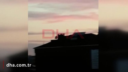 İstanbul'da helikopter düşme anı
