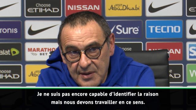26e j. - Sarri : Nous ne jouons pas mon type de football