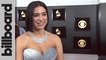 Dua Lipa Talks Writing "Swan Song" For 'Alita: Battle Angel' and Finishing New Album at 2019 Grammys | Billboard