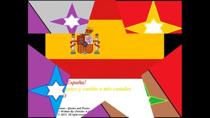 Gracias España! Por su apoyo y cariño! [Bandera España] [Frases e Poemas]