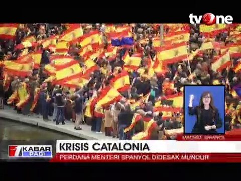 Krisis Catalonia, Perdana Menteri Spanyol Didesak Mundur