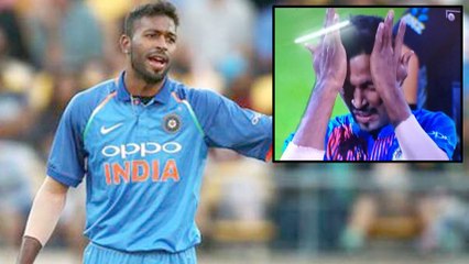 Ind Vs NZ : Hardik Pandya Facepalms Himself With Both Hands After Two Catches Go Begging In One Over