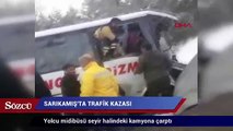 Sarıkamış’ta trafik kazası! Yolcu midibüsü kamyona çarptı