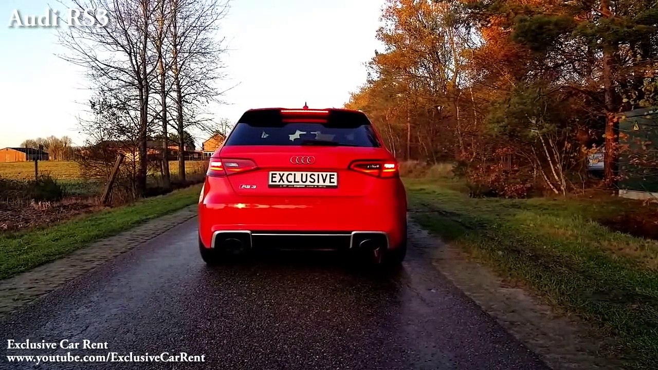 Ford Focus RS vs Subaru Impreza WRX STI vs Audi RS3 vs A45 AMG - 0-270km_⁄h, Revs & Exhaust Sound