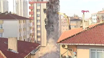 İstanbul- Kartal'da 10 Katlı Binada Yıkım Tekrar Başladı