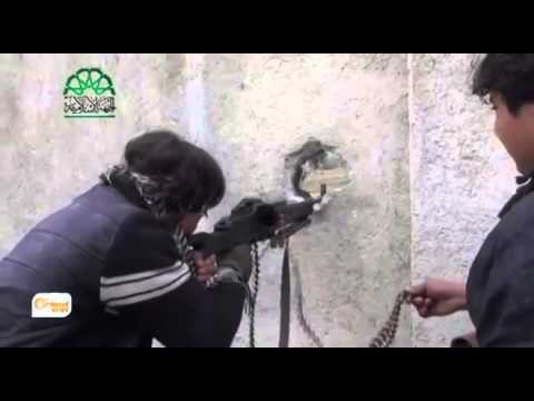 Gundewarê Idlibê Li bajarê Mi`eret Misrîn topbaran