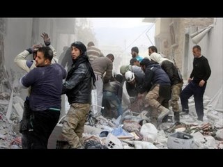 اللحظات الأولى من مجزرة العدوان الروسي بمدينة إدلب-جولة الرابعة