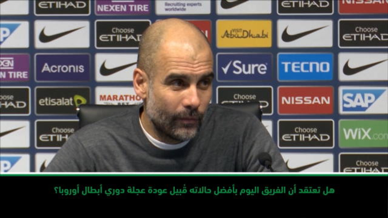 كرة قدم: الدوري الممتاز: غوارديولا يشكر لاعبي سيتي بعد اكتساحهم تشلسي 6-0