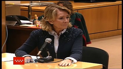 Esperanza Aguirre niega que ordenara espiar a cargos del PP rivales suyos