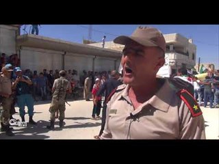 مظاهرة في مدينة بزاعة بريف حلب الشرقي