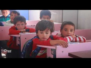 كرفانات للتدريس بديلاً عن المدارس المدمرة بريف حلب