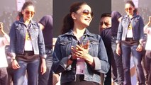 Madhuri Dixit looks stylish at Half Marathon;Watch Video  | FilmiBeat