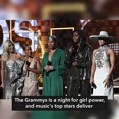 Michelle Obama delights Grammy crowd with girl power message