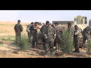 Tîmên Emêrîkî dest bi avakirina balefirxaneyê li gundewarê Kobanî kirin