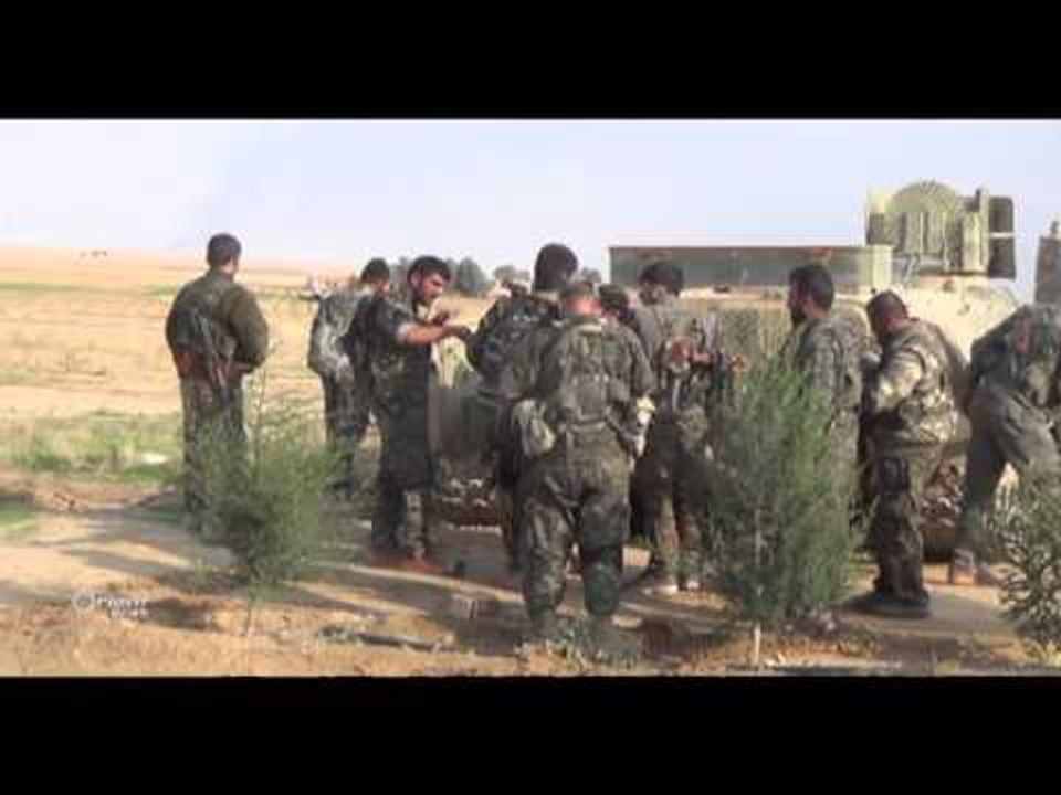 Tîmên Emêrîkî dest bi avakirina balefirxaneyê li gundewarê Kobanî kirin