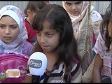 حملة توزيع حقائب مدرسية على الاطفال السوريين اليتامى