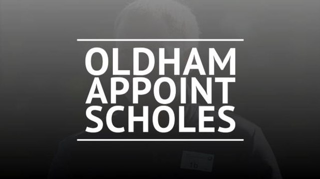 Scholes appointed as Oldham Athletic manager