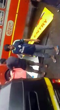 Mumbai Accident - London Bus just a little bit tall for the road!!