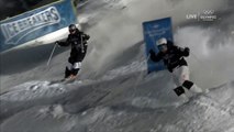 Tentative de double backflip lors des championat du monde de ski de bosses