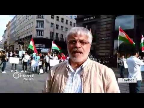 Li Nêmsa xwepêşandan bo bîranîna şêx Me'işoq Xeznewî û dijî kiriyarên PYDê