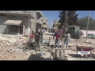 Qirkirina riyên sereke li nava bajarê Kobanî