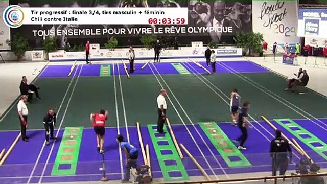 Finale (3ème et 4ème places) du tir progressif, Italie contre Chili , première Coupe du Monde Mixte de tirs sportifs, Saint-Vulbas 2019