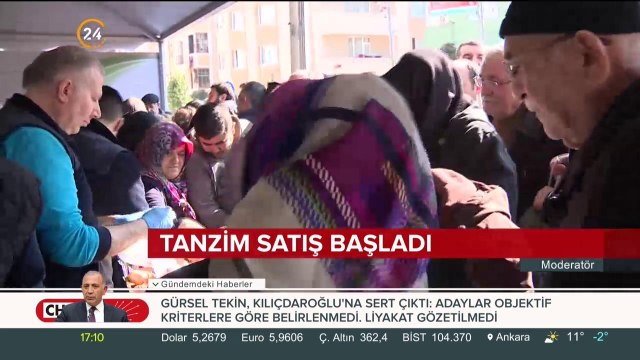 Tanzim satış başladı