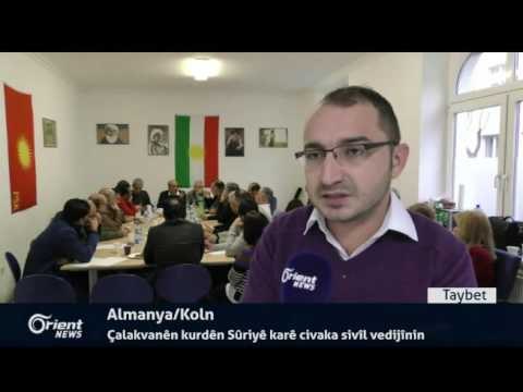 Li Almanya çalakvanên kurdên Sûriyê karê civaka sivîl vedijînin