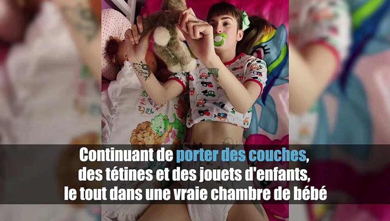 A 23 ans, cette Youtubeuse vit littéralement comme un bébé !