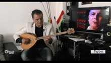 Hunermend Zibêr Salih sitranekê pêşkêşî tîma Orient News dike