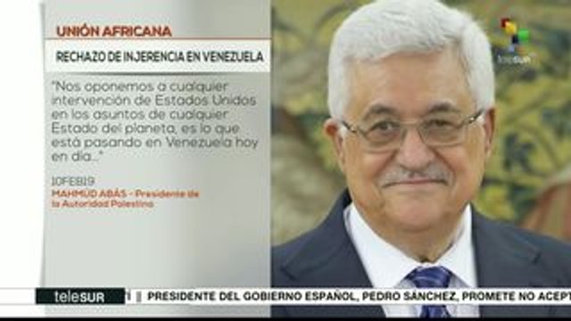 Rechaza pdte. de la Autoridad Palestina el injerencismo contra Vzla.