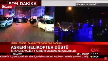 Download Video: İstanbul’da askeri helikopter düştü