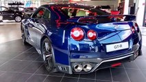 New Nissan GT-R 2017 vs Audi R8 V10 Plus - Acceleration 0-220kmh  & Exhaust Sound