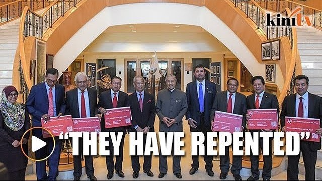 Azmin: Ex-Umno MPs have repented