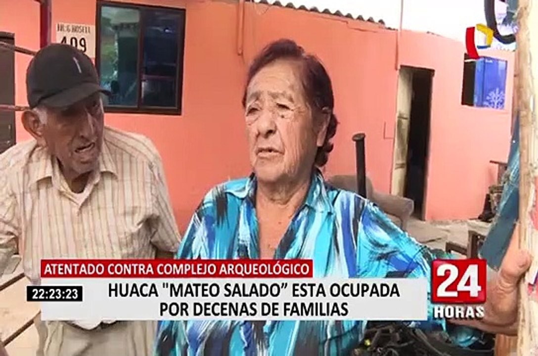 Huaca Mateo Salado: familias ocupan complejo arqueológico