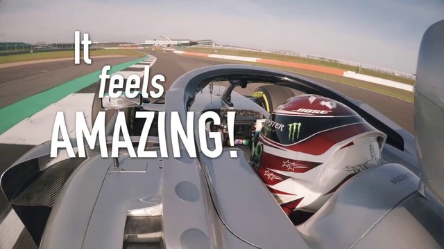 La primera vuelta de Lewis Hamilton con el Mercedes de 2019