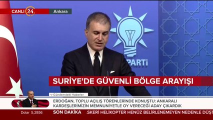 Ömer Çelik açıklama yapıyor