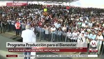 AMLO entrega apoyos de Producción para el Bienestar en Michoacán