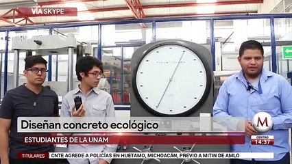 Estudiantes de la UNAM diseñan concreto ecológico