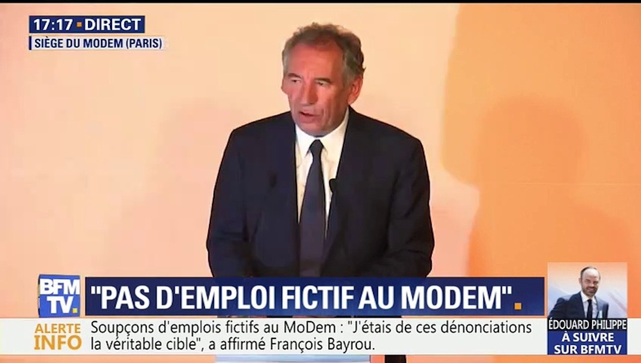 François Bayrou s'en prend aux "dénonciateurs" et aux "sycophantes"