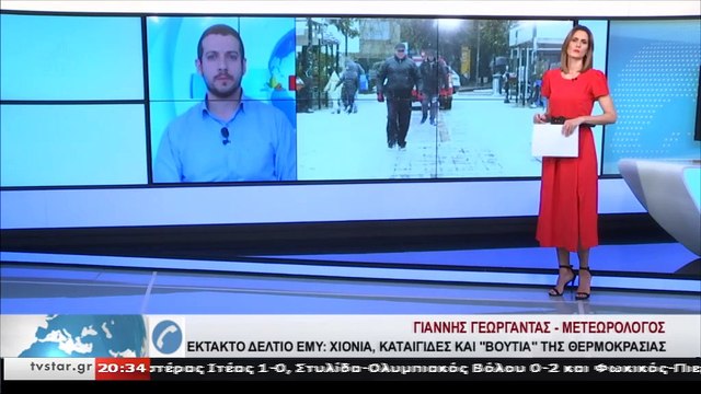 Η πρόβλεψη του καιρού απο τον Γιάννη Γεωργαντά