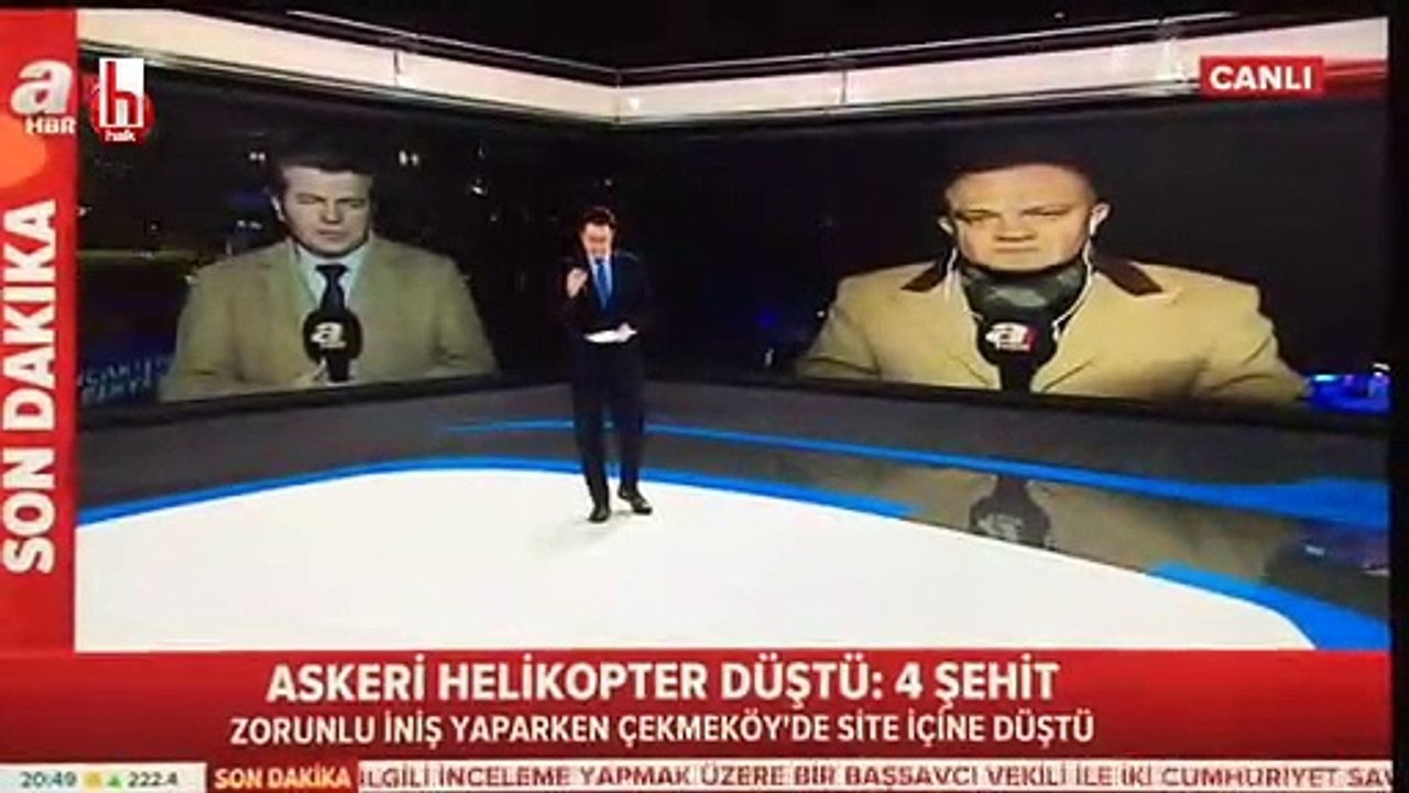 A Haber sunucusundan skandal 'helikopter kazası' yorumu!